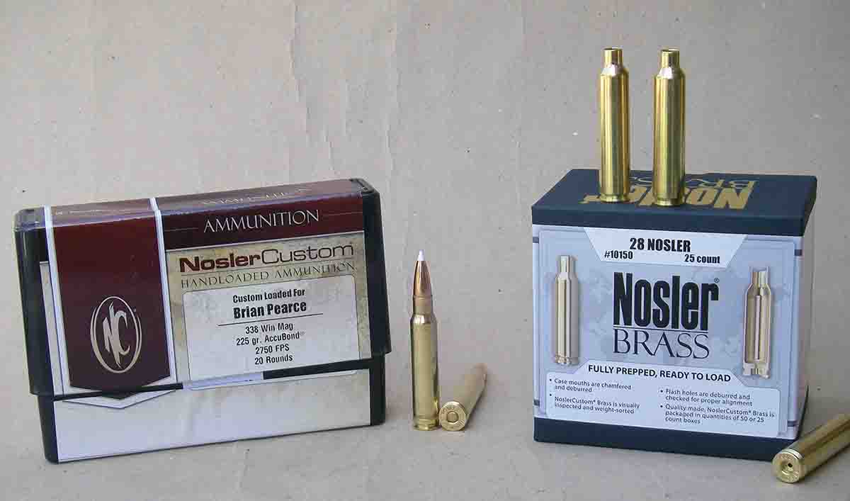 NoslerCustom handloaded ammunition brings factory ammunition to new levels of accuracy and precision. Nosler brass is fully prepared and ready for handloaders to assemble their own loads.